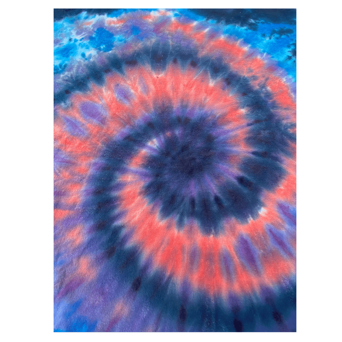 "Space Spiral" tie-dye shirt