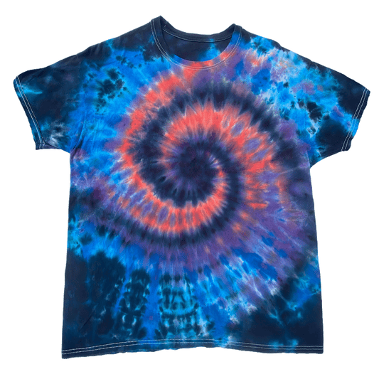 "Space Spiral" tie-dye shirt